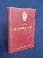 Leden, K (Christian): Kjuvatin jégmezői. Fordította Mihalik László. 50 képpel, 16 táblán. Budapest, [1929]. Lampel Róbert - Wodianer F. és Fiai Rt. (Franklin-Társulat ny.) 1 t. (címkép) + 244 p. + 16 t. (15 kétoldalas) + 1 térkép (kihajtható). Egyetlen kiadás. A munka Christian Leden zeneszerző és etnográfus 1913-1916 között folytatott kelet-kanadai útjáról számol be. Az út során Leden a Hudson-öböl nyugati partján élő eszkimók kultúrájáról ad érzékletes leírást, oldalszámozáson belül néhány szövegközti illusztrációval. A címoldalon katalógusszám. (A Magyar Földrajzi Társaság könyvtára.) Aranyozott, festett kiadói egészvászon kötésben, ovális emblémájú kötésváltozat. Jó példány.