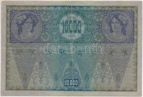 Ausztria 1918. 10.000K vízszintes "DEUTSCHÖSTERREICH" felülbélyegzéssel T:F apró szakadás
...