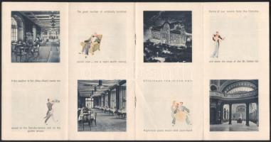 cca 1940 Hotel Gellért fürdő kihajtható képes leporello 8 p