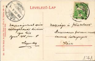 1908 Budapest II. Rózsadomb, Budai Rákóczi Kollégium ebédlője. belső. Keleti Károly utca 37. (EK)