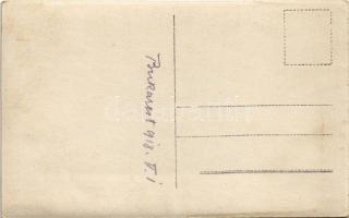 1918 Bucharest, Bukarest, Bucuresti, Bucuresci; Abteilungskomando / Osztrák-magyar katonák csoportja...