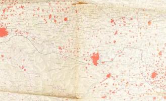 1940 Erdélynek és Magyarország keleti részeinek néprajzi térképe 1910-ben, 1:500 000, Magyar Királyi...