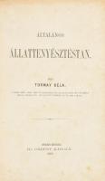 Tormay Béla: Általános állattenyésztéstan. Debreczen, 1871, Ifj. Csáthy Károly, 2+392+III-VI p. Első kiadás. Átkötött félvászon-kötés, kopott borítóval, kissé foxing foltos lapokkal, a gerinc felső része mentén foltos lapokkal, jó állapotban.