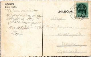 1939 Mohács, Dunai részlet a kompátkelővel (EK)