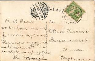 1907 Ófutak, Futak, Futog; római katolikus templom építés közben / church construction. photo (fl)