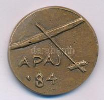 Szabó Gábor (1940-) 1984. "Apaj" bronz emlékérem (34mm) T:XF