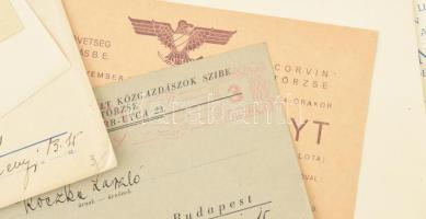 cca 1930-1945 19 db klf meghívó méhész bál, Eötvös bál, stb