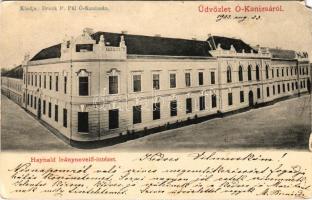 1903 Magyarkanizsa, Ókanizsa, Ó-Kanizsa, Stara Kanjiza; Haynald leánynevelő intézet. Bruck P. Pál kiadása / girl school (EM)