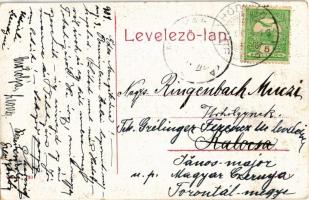 1908 Hódság, Odzaci; Római katolikus templom. W.L. 1994 / church (szakadás / tear)