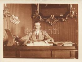 cca 1912 Verneda Emil (Emilio de Verneda) a fiume magyar kormányzóság minisztériumi titkára fotója i...