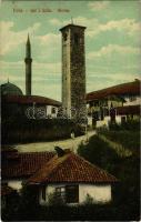 1911 Foca, Sat i kula / clock tower + "K. und K. MILIT POST FOCA"