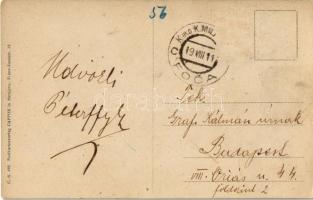 1911 Foca, Sat i kula / clock tower + "K. und K. MILIT POST FOCA"