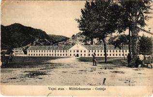 1918 Cetinje, Cettinje, Cettigne; Vojni stan / Militärkaserne / military barracks + K.u.k. Etappenstationskommando Cetinje (EK)