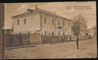 Dubno - pre-1945 booklet with 10 postcards in mixed quality: school, street, church, shops, post off...