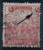 1919 Magyar Posta 40f elcsúszott értékszámmal / Mi 316 shifted numbrs