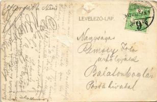 1913 Budapest VII. Baranyi Mór Andrássy kávéház, étterem és cukrászda terasza. Aréna út 78-80. (Damj...