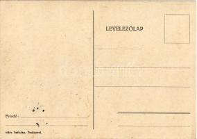 Ugye, hogy gondolsz néha rám is? Kézzel rajzolt és színezett katonai művészlap / Hungarian hand-draw...