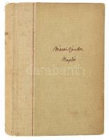 Márai Sándor: Napló. (1943-1944). Bp., [1945], Révai. Első kiadás. Kiadói félvászon-kötés, kissé sér...