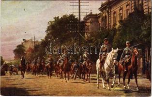 1916 Mackensen vezérezredes bevonulása Lubinba / Weltkrieg 1914-1915. General-Oberst v. Mackensens Einzug in Lublin / WWI Austro-Hungarian K.u.K. and German military, Mackensen field marshal entering Lublin (EK)