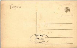 Budapest I. Tabán. photo - Hátoldalon Tatár János gyógyszerész ex-libris (fl)