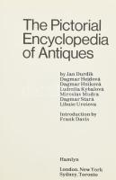 Jan Durdík: The Pictoral Encyclopedia of Antiques. London, 1972, Hamlyn, egészvászon kötés, angol nyelven. Rendkívül gazdag színes és fekete-fehér képanyaggal illusztrált kiadvány a legkülönbözőbb műtárgyakról.