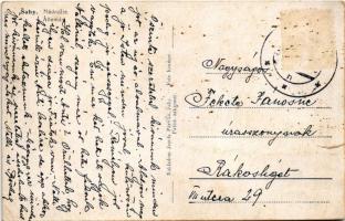 Ipolyság, Sahy; vasútállomás, autóbusz. Jozefa Paricka kiadása. Foto Kramer / Nádrazie / railway sta...