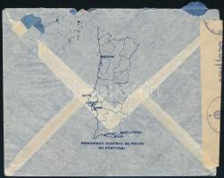 1942 Cenzúrázott légi levél Stockholmba / Censored airmail cover to Stockholm