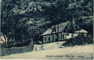 1914 Pilisszentlélek, Huta (Esztergom); Mexikói erdészlak télen. Dietrich József felvétele (EK)