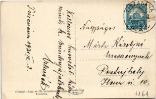 1931 Tiszanána, Római katolikus templom, Hősök szobra, emlékmű. Hangya szövetkezet kiadása (EK)