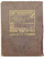 Ábrahám Márton Legendás Hagada. Új magyar fordítással, bőséges magyarázatokkal, a micraimi kivonulás történetével a szájhagyomány és a midrasi legenda irodalom nyomán írta --. (Kecskemét), (1937). (Ábrahám Márton). 70+(2) p. A legendák illusztrációit Král Ervin festőművész, a fejléceket Katona Béla grafikus készítette. Kiadói, félvászon kötésben, sérült gerinccel, foltos lapokkal.