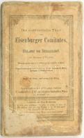 Vasvármegye északnyugati része- Tarcsa vidéke - Der nordöstliche Theil des Eisenburger Comitates. Umgebung von Tatzmannsdorff im Maasse 1: 75 000. Wien, .é.n. R. Lechner. Vászonra kasírozva sérült 71x59 cm [Burgenland] cca 1880