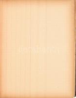 cca 1920 Másolókönyv. Számozott pauszpapírokkal, valamint regiszteres résszel, Teljesen friss, kitöl...