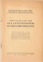 1942 Kolozsvár thj, sz. kir. város álattenyésztési szabályrendelete. 141-193p.