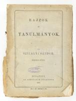 Szilágyi Sándor: Rajzok és tanulmányok. II. kötet. Bp., 1875. Athenaeum (ny.) [6] + 377 + [1] p. Egyetlen kiadás. Kiadói sérült papírborítóval, fűzés szétvált. Felvágatlan