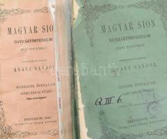 Magyar Sion. Egyháztörténelmi folyóirat.szórványszámok, harmadik évfolyam 2., 4., 5. Ötödik évfolyam...