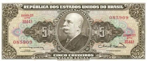 Brazília 1962. 5C (3x) klf aláírásokkal T:I