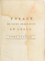 Voyage du jeune Anacharsis en Gr?ce, dans le milieu du quatri?me si?cle avant l'?re vulgaire. T...