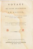 Voyage du jeune Anacharsis en Gr?ce, dans le milieu du quatri?me si?cle avant l'?re vulgaire. T...