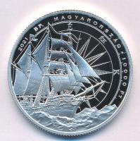 2021. 10.000Ft Ag "Benyovszky Móric" kapszulában, tanúsítvánnyal T:PP