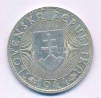 Szlovákia 1944. 10K Ag "Templom kereszttel - Pribina gróf" T:AU,XF patina, ph
Slovakia 19...