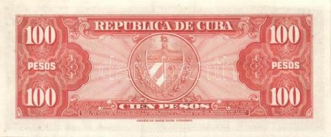 Kuba 1959. 100P (2x) egymásutáni sorszámmal T:I