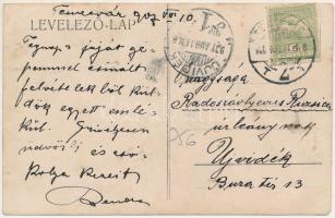 1907 Temesvár, Timisoara; lovaskocsi, villamos / horse-drawn carriage, tram. photo (EM)