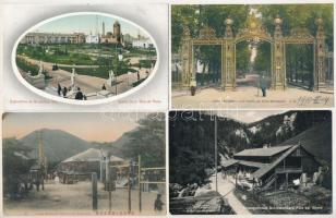 21 db főleg RÉGI külföldi város képeslap vegyes minőségben / 21 mostly pre-1945 European and other town-view postcards in mixed quality