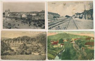 21 db főleg RÉGI történelmi magyar város képeslap vegyes minőségben / 21 mostly pre-1945 historical Hungarian town-view postcards in mixed quality