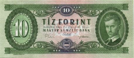 1969. 10Ft T:II+ Csak egyszer hajtva!