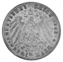 Német Birodalom / Bajorország 1913D 3M Ag "Ottó" T:XF,VF patina
German Empire / Bavaria 1...