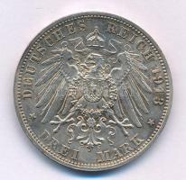 Német Államok / Szászország 1913E 3M Ag "Lipcsei csata 100. évfordulója" T:AU,XF patina
G...