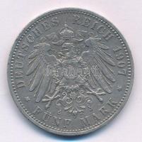 Német Birodalom / Poroszország 1907A 5M Ag "II. Vilmos" T:XF,VF ph., patina
German Empire...