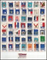 1976 Tagállamok zászlói teljes ív Mi 1203-1252