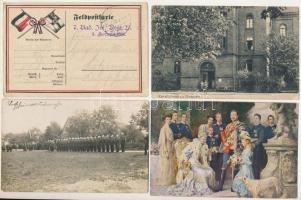 13 db RÉGI német katonai képeslap vegyes minőségben / 13 pre-1945 German military motive postcards in mixed quality